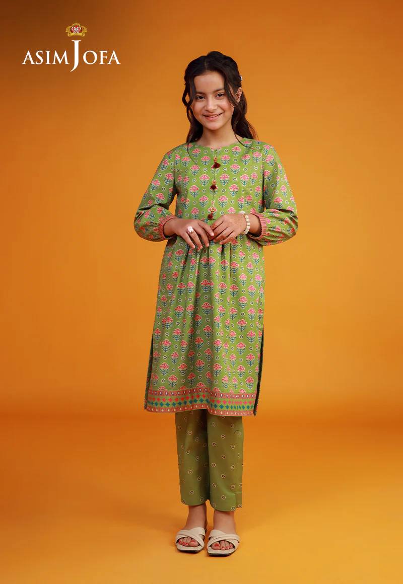 AJKP-04 STITCHED PRINTED CAMBRIC 2 PCS
