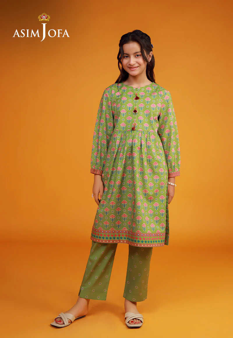 AJKP-04 STITCHED PRINTED CAMBRIC 2 PCS - Image 3
