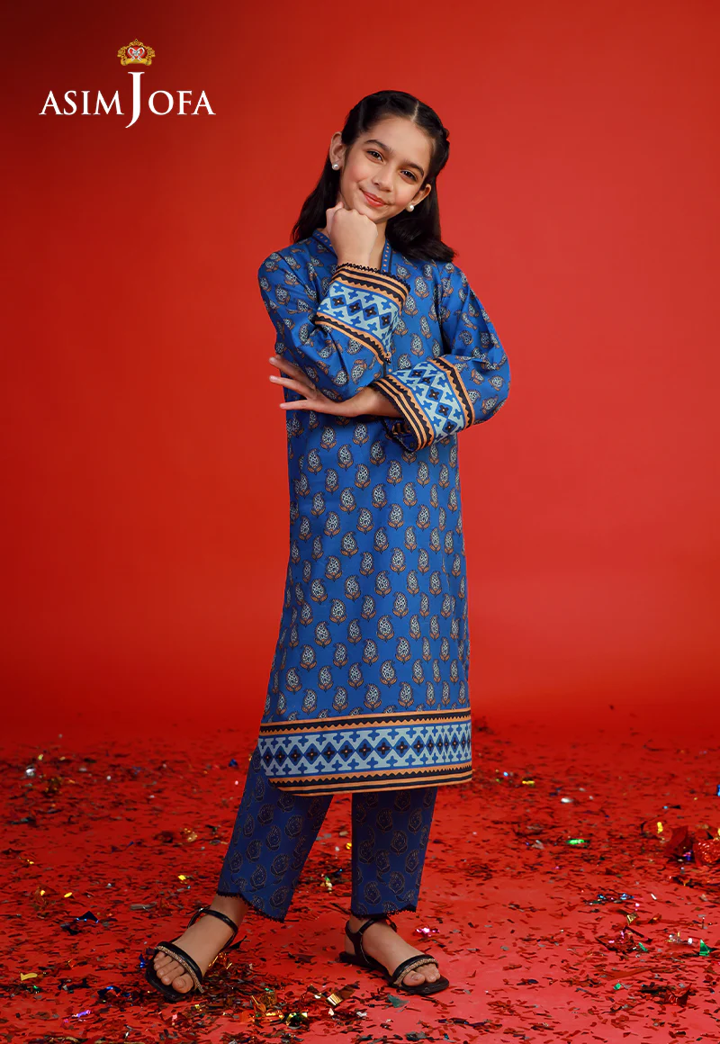 AJKP-07 STITCHED PRINTED CAMBRIC 2 PCS - Image 3