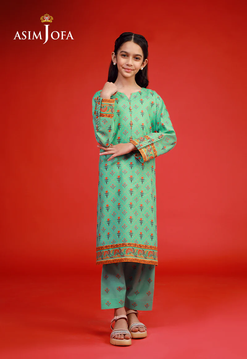 AJKP-10 STITCHED PRINTED CAMBRIC 2 PCS - Image 3