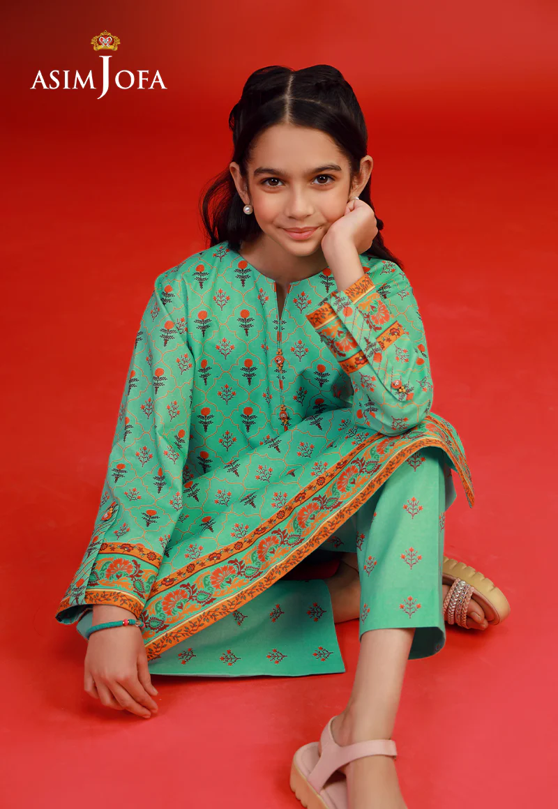 AJKP-10 STITCHED PRINTED CAMBRIC 2 PCS - Image 6