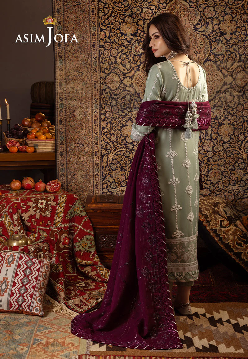AJKTD-01 EMBROIDERED STITCHED 3 PCS - Image 2