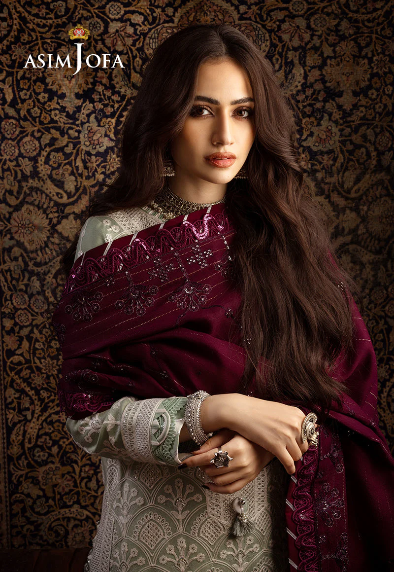 AJKTD-01 EMBROIDERED STITCHED 3 PCS - Image 4