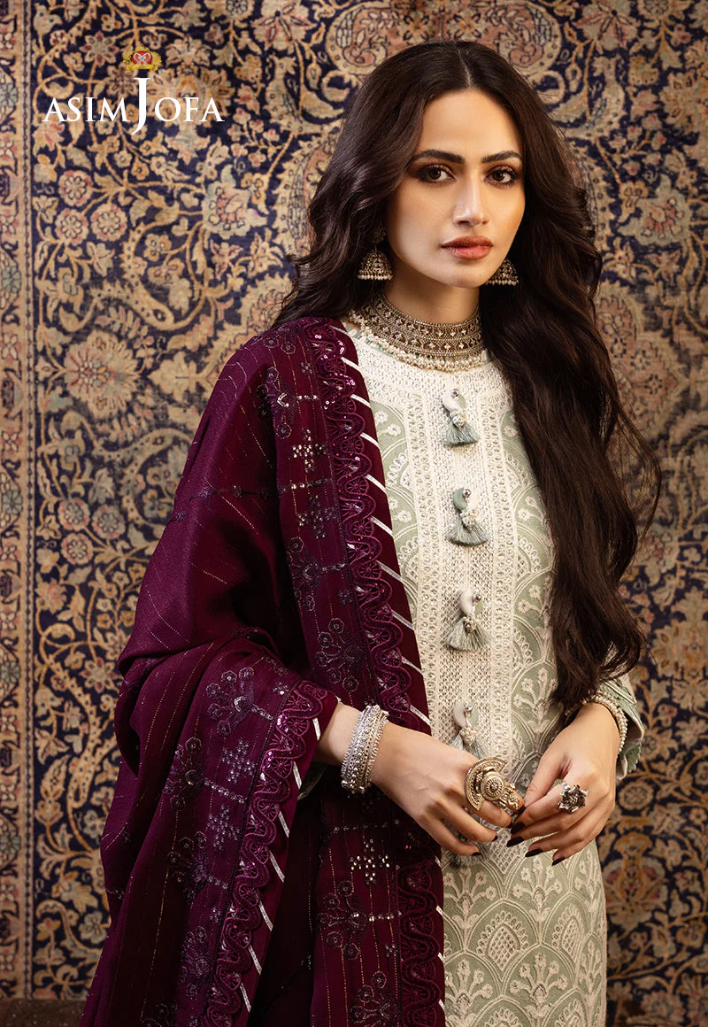 AJKTD-01 EMBROIDERED STITCHED 3 PCS - Image 7