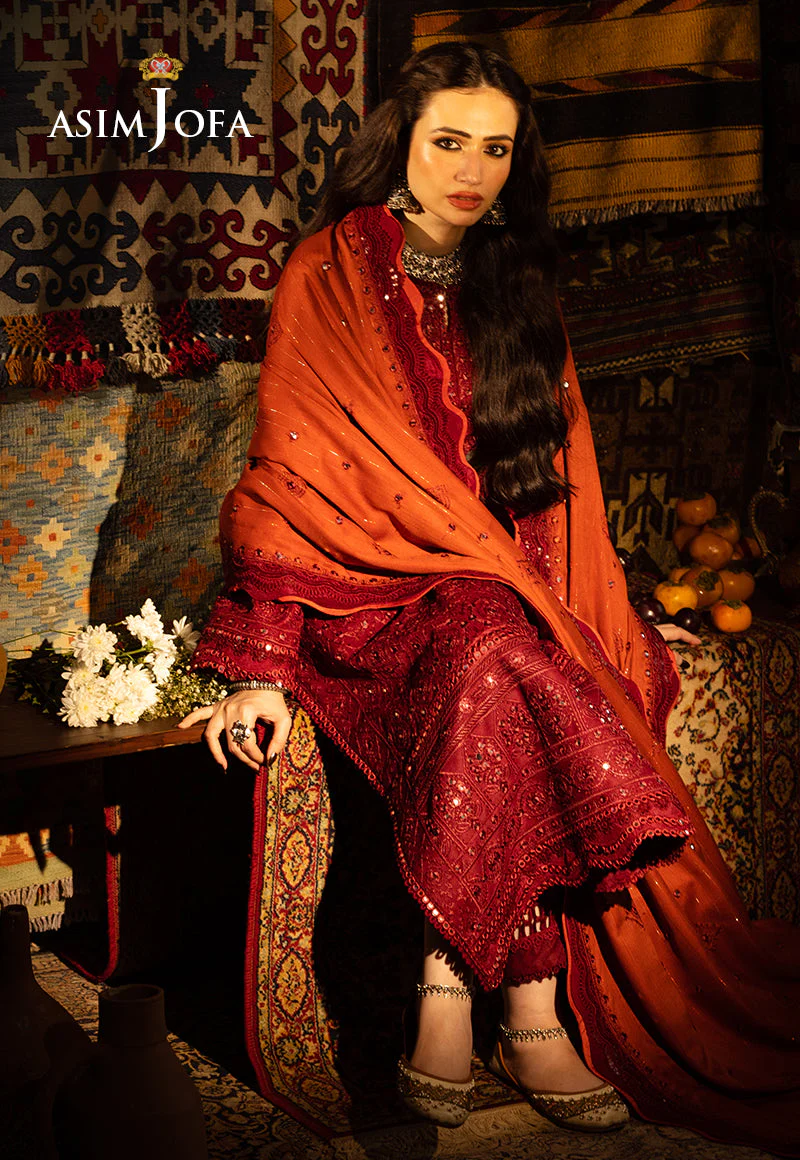 AJKTD-02 EMBROIDERED STITCHED 3 PCS - Image 14