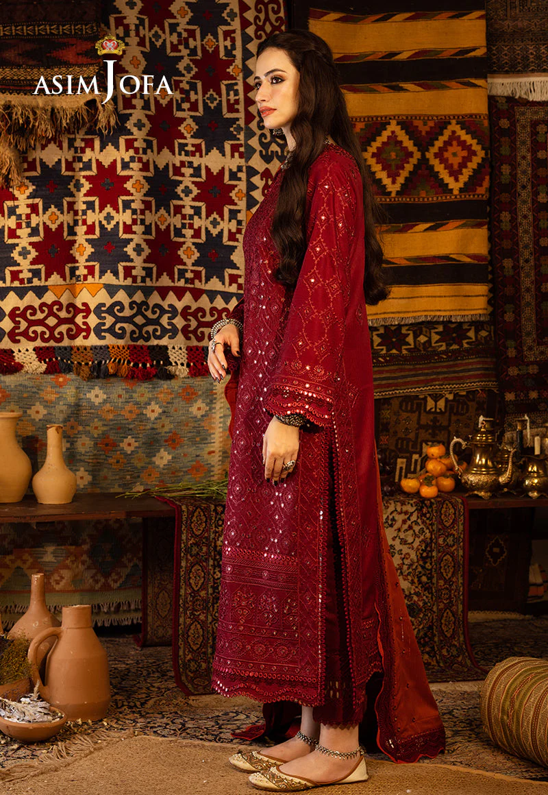 AJKTD-02 EMBROIDERED STITCHED 3 PCS - Image 6