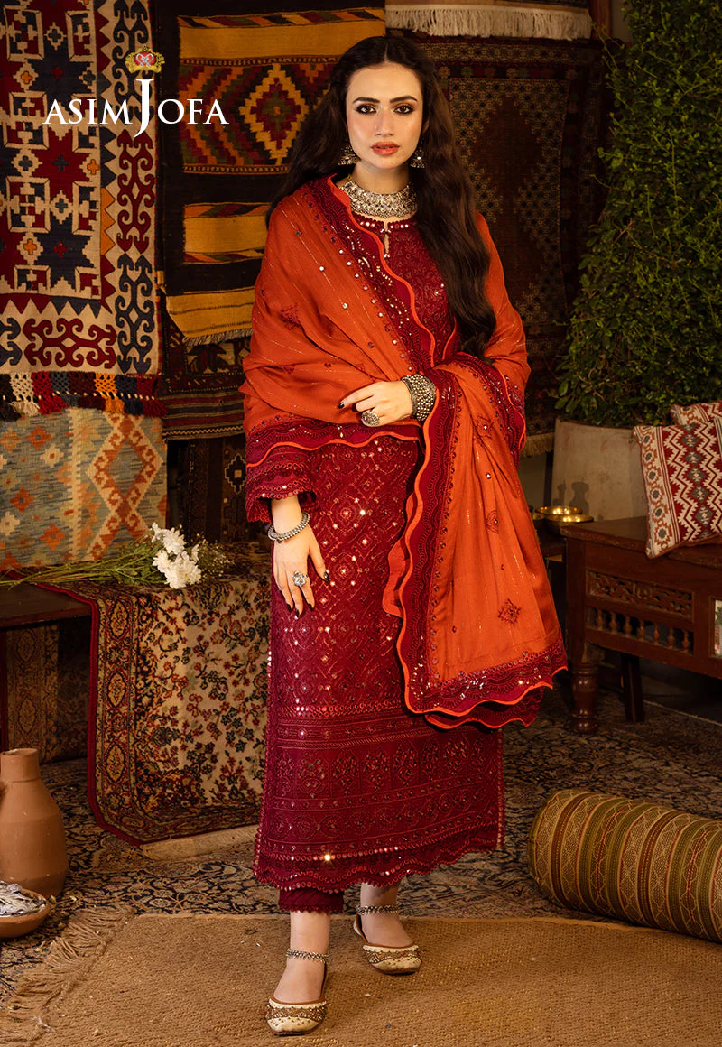 AJKTD-02 EMBROIDERED STITCHED 3 PCS - Image 7