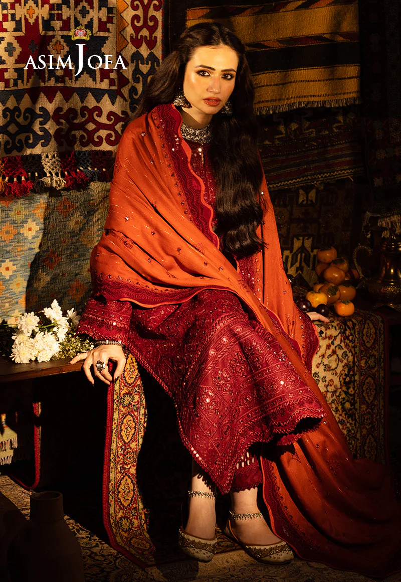 AJKTD-02 EMBROIDERED STITCHED 3 PCS - Image 8