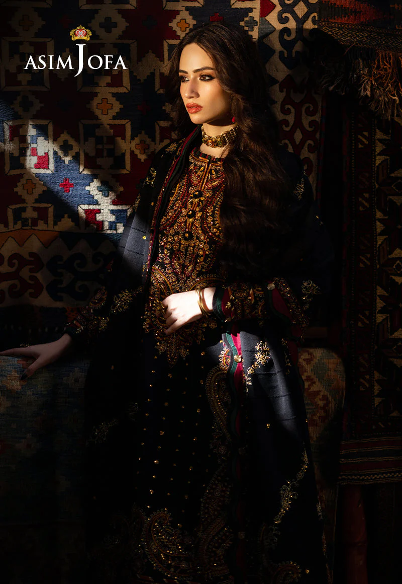 AJKTD-03 EMBROIDERED SELF TWILL 3 PCS - Image 10