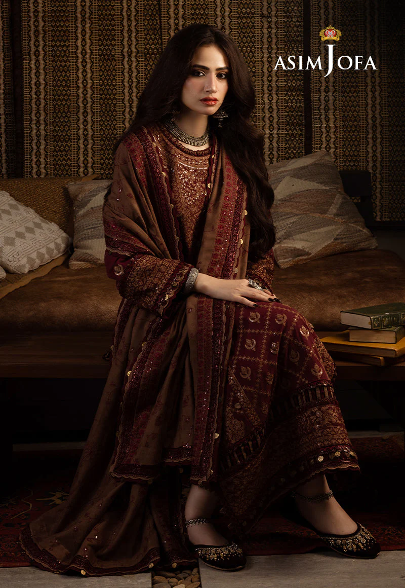 AJKTD-06 EMBROIDERED STITCHED 3 PCS - Image 6
