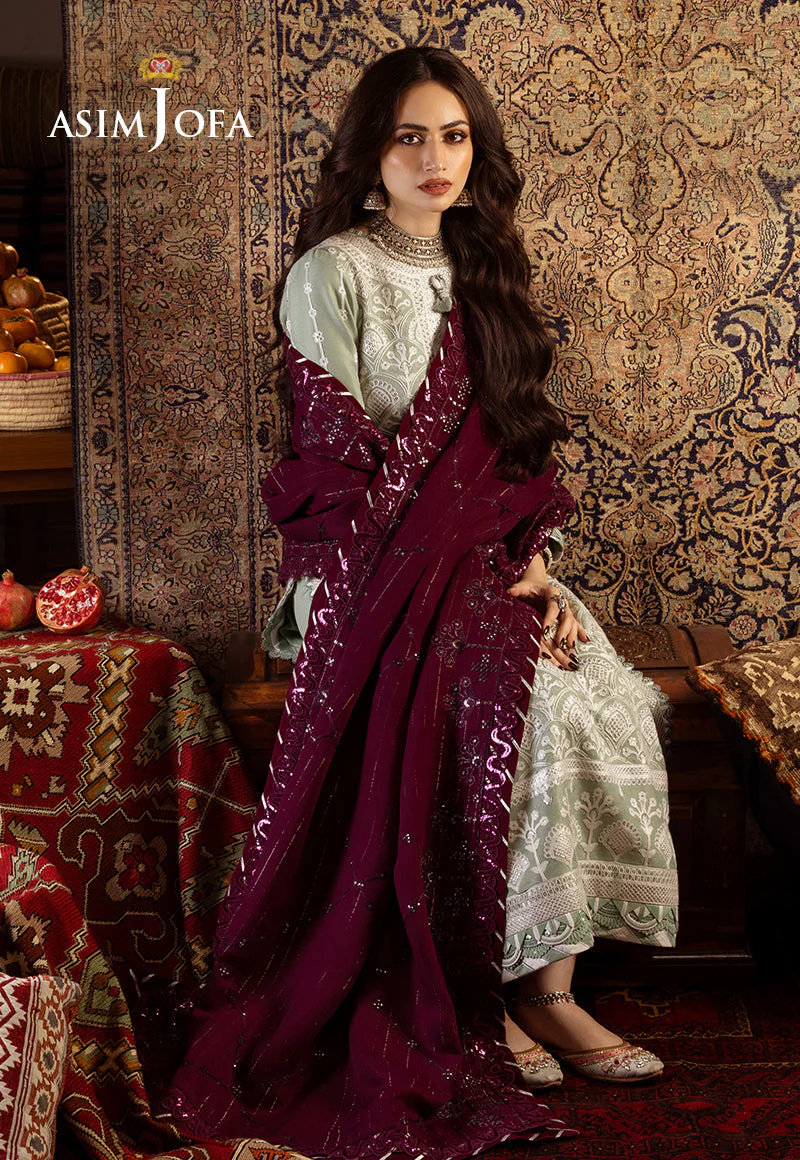 AJKTP-01 EMBROIDERED TWILL 3 PCS STITCHED - Image 9