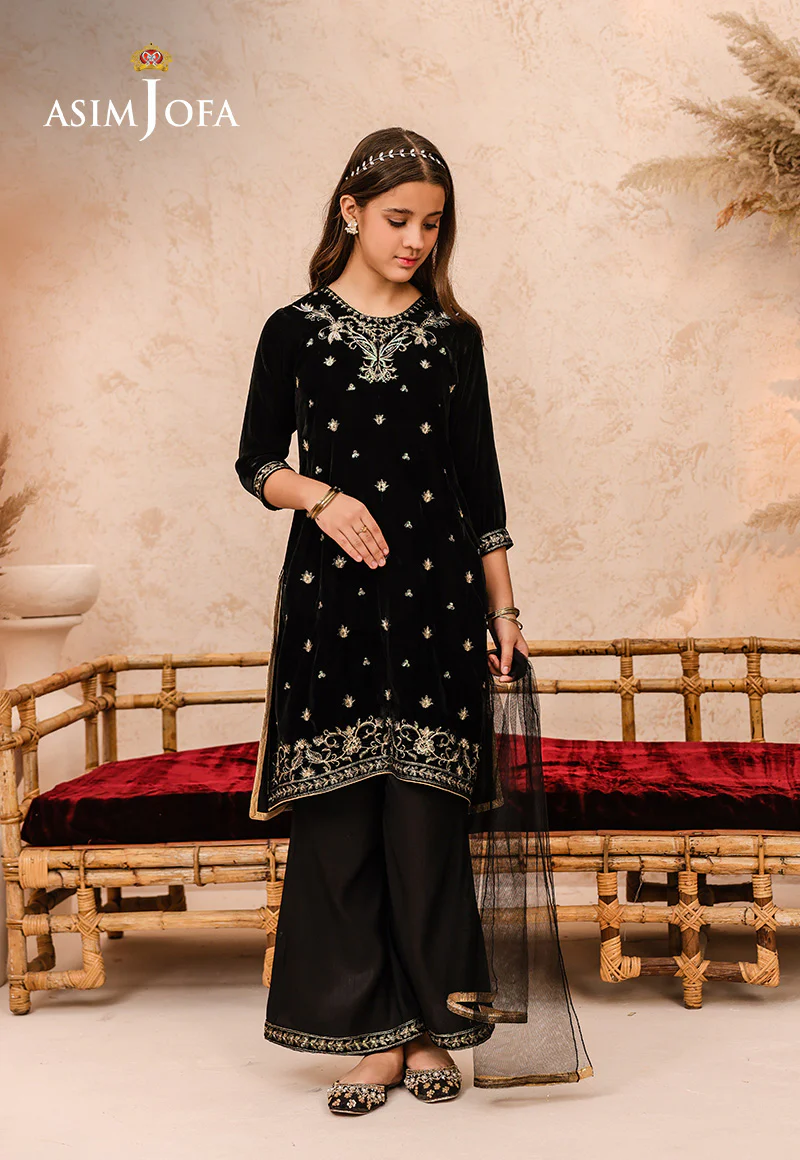 AJKV-01 EMBROIDERED VELVET 3 PCS - Image 2