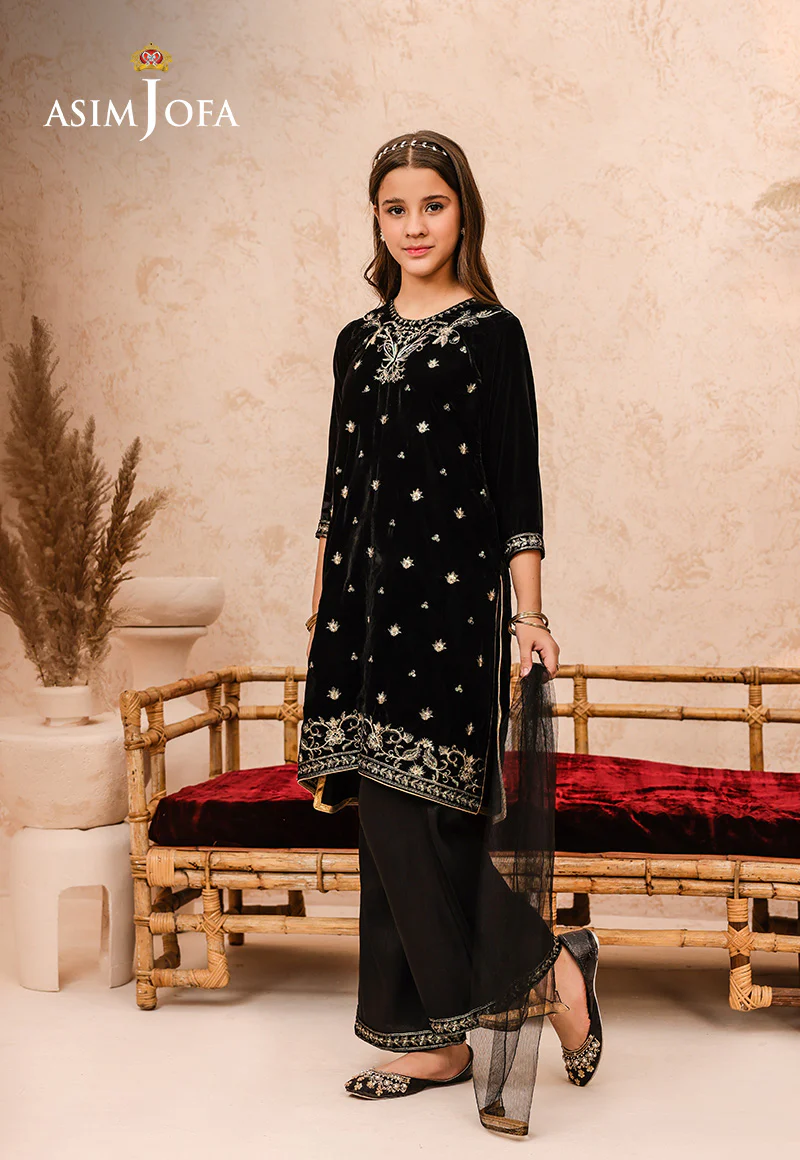 AJKV-01 EMBROIDERED VELVET 3 PCS - Image 3