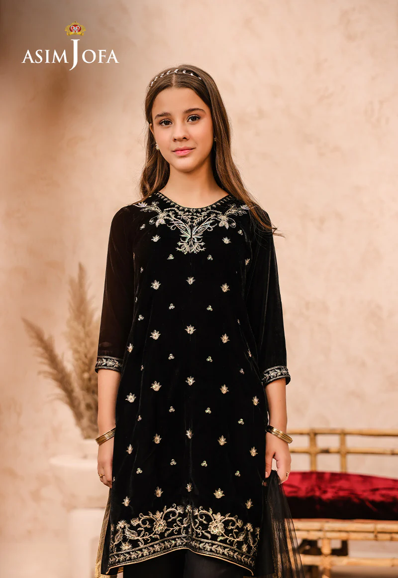 AJKV-01 EMBROIDERED VELVET 3 PCS - Image 4
