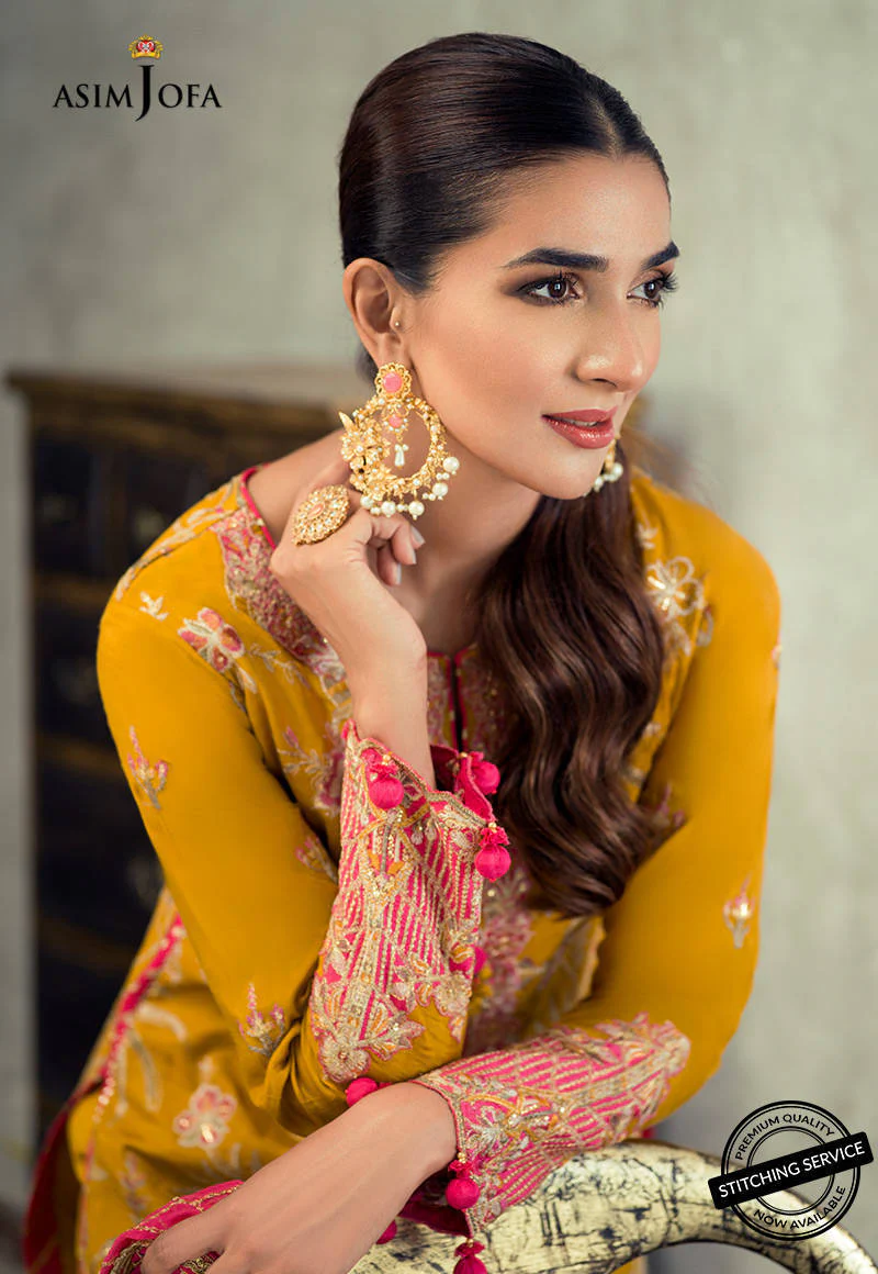 AJLED-19 EMBROIDERED STITCHED 3 PCS - Image 10