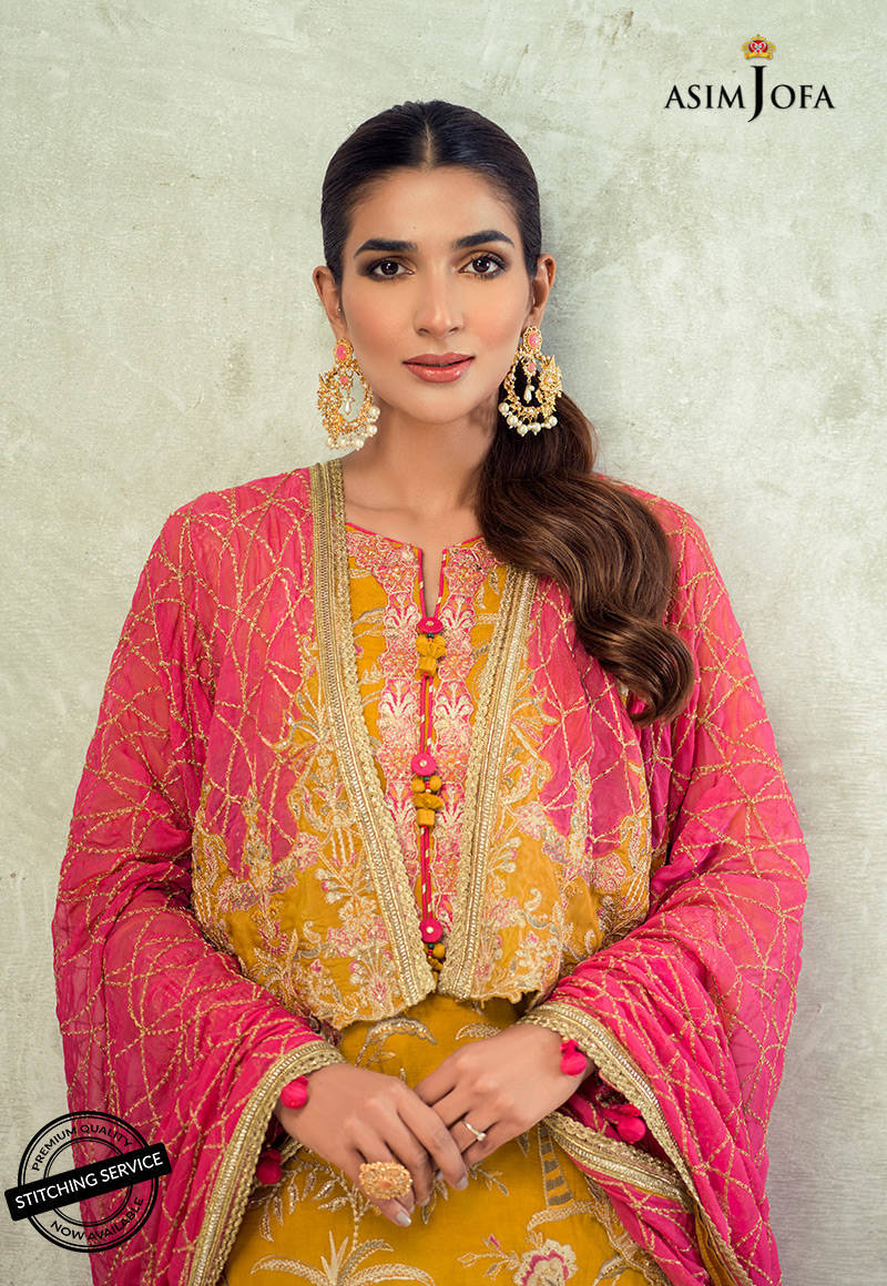 AJLED-19 EMBROIDERED STITCHED 3 PCS - Image 3