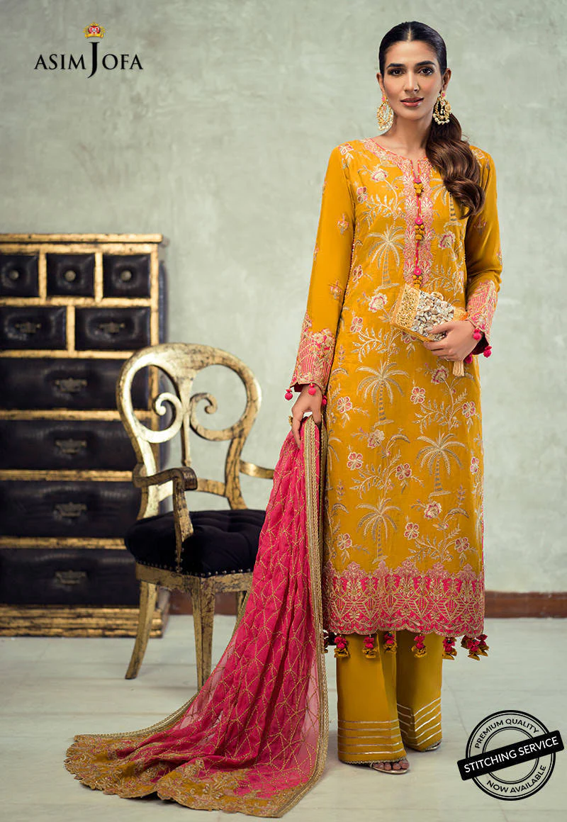 AJLED-19 EMBROIDERED STITCHED 3 PCS - Image 4