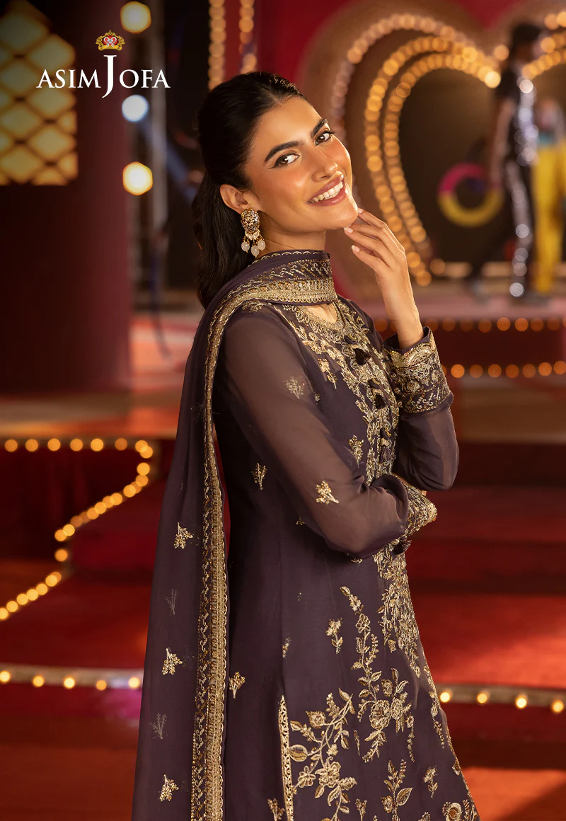 AJLF-01 EMBROIDERED CHIFFON 3 PCS - Image 10