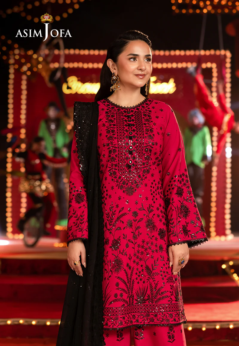 AJLF-11 EMBROIDERED BOSKI SILK 3 PCS - Image 9