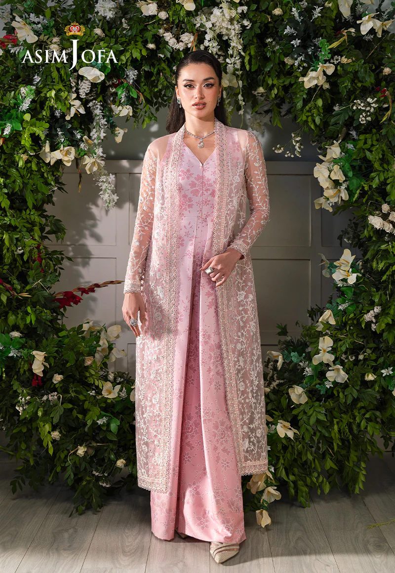 AJLFCD-02 EMBROIDERED ORGANZA Stitched 2 PCS