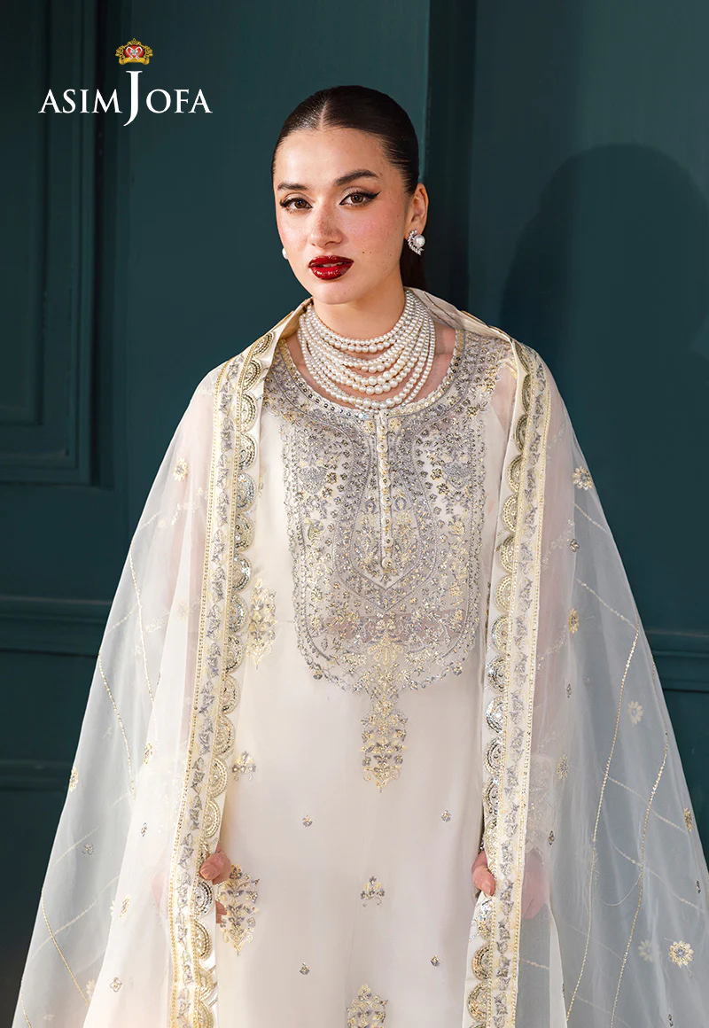 AJLFCD-03 EMBROIDERED ORGANZA STITCHED 3 PCS - Image 2