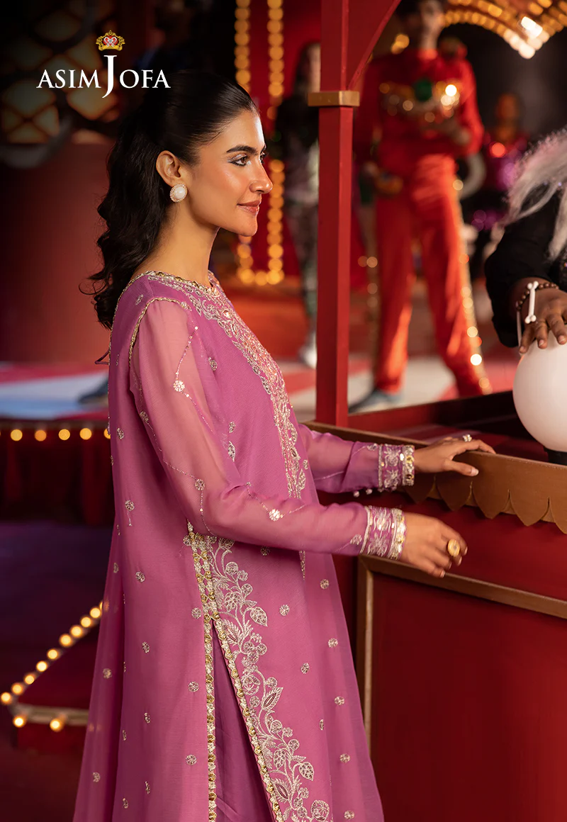 AJLFF-07 Embroidered Chiffon 3 Pcs - Image 6