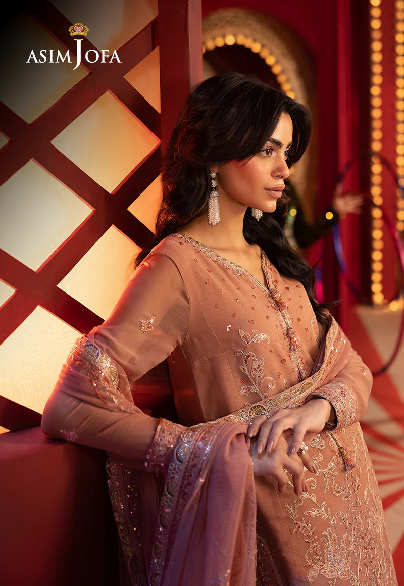 AJLFF-16 Embroidered Chiffon 3 Pcs - Image 7