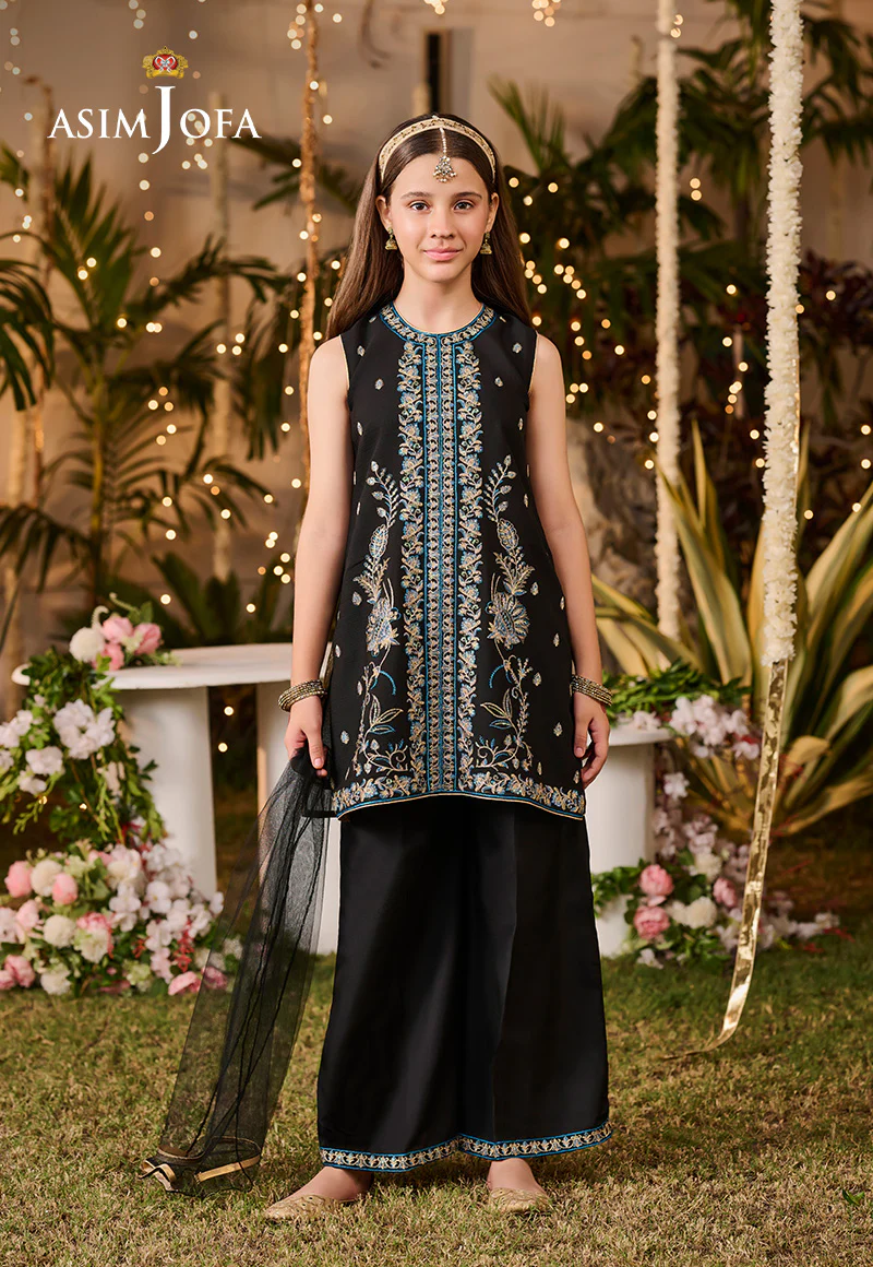 AJLK-05 EMBROIDERED POLY CHIFFON 3 PCS - Image 4