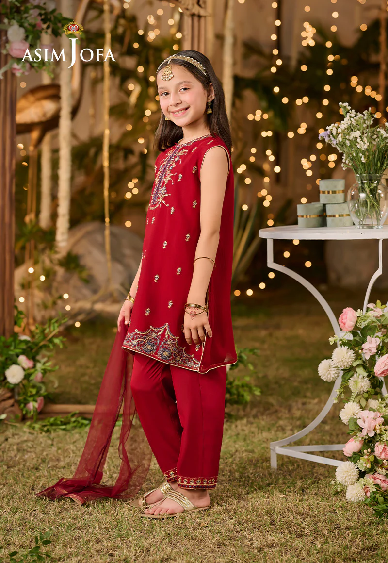 AJLK-07 EMBROIDERED POLY CHIFFON 3 PCS - Image 9