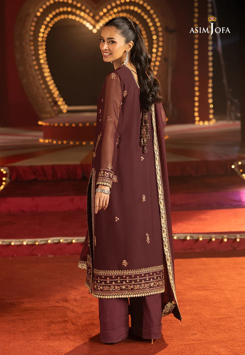 AJLLF-04 Embroidered Chiffon 3 Pcs - Image 2