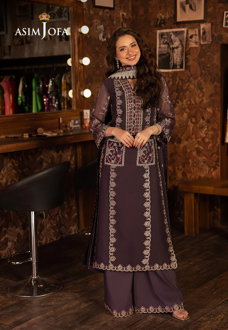 AJLLF-05 Embroidered Chiffon 3 Pcs - Image 5