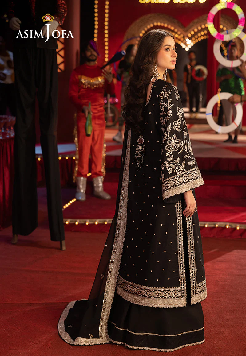 AJLLFD-03 Embroidered Boski Silk STITCHED 3 PCS - Image 2