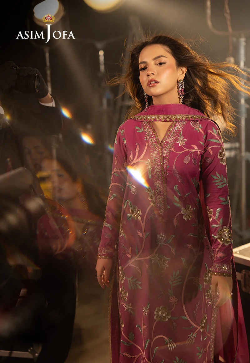 AJLLFD-15 Embroidered Silk STITCHED 3 PCS - Image 11