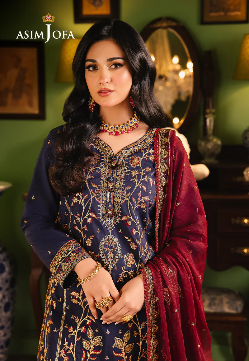 AJLP-02 EMBROIDERED TWISTED LAWN 3PCS - Image 6