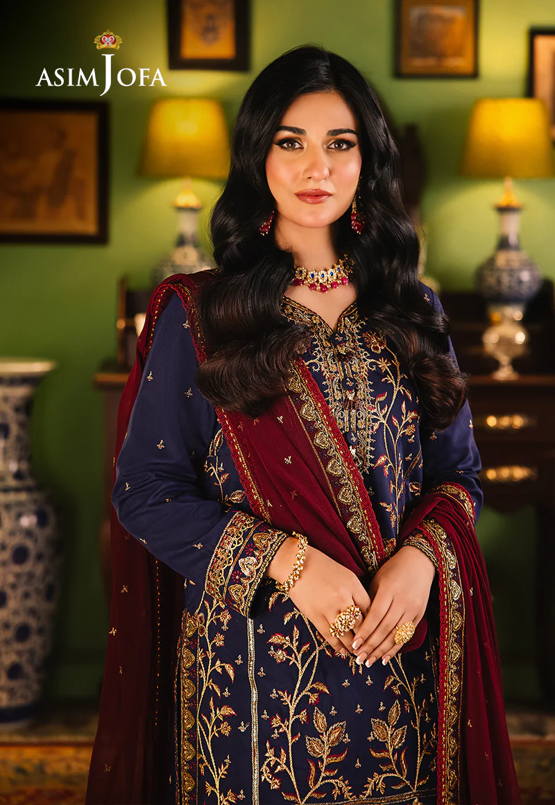 AJLP-02 EMBROIDERED TWISTED LAWN 3PCS - Image 7