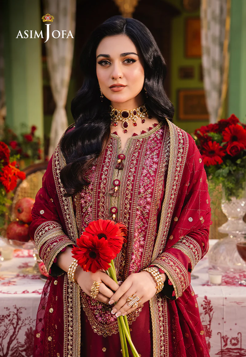 AJLP-06 EMBROIDERED TWISTED LAWN 3PCS - Image 8