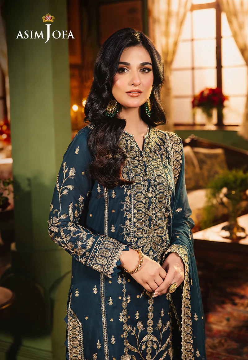 AJLP-07 EMBROIDERED TWISTED LAWN 3PCS - Image 6
