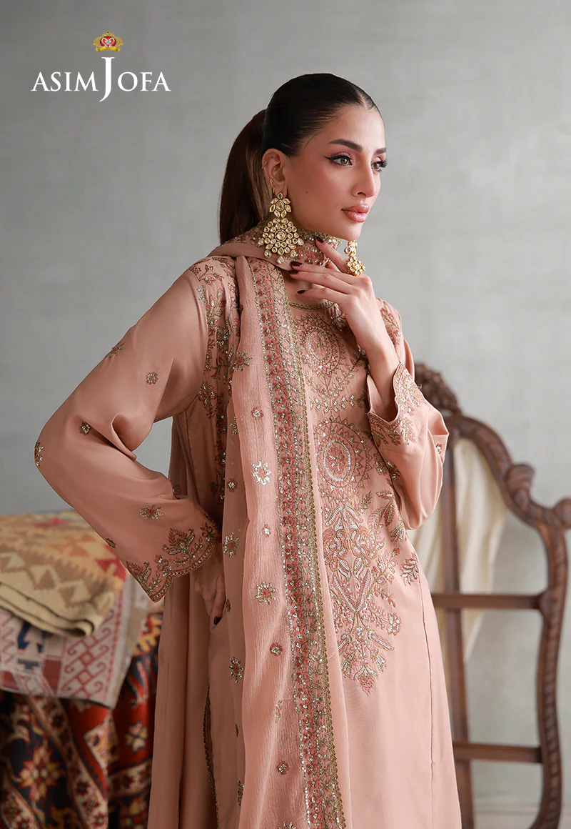 AJLPN-02 Embroidered Poly Silk Stitched 3pcs - Image 3
