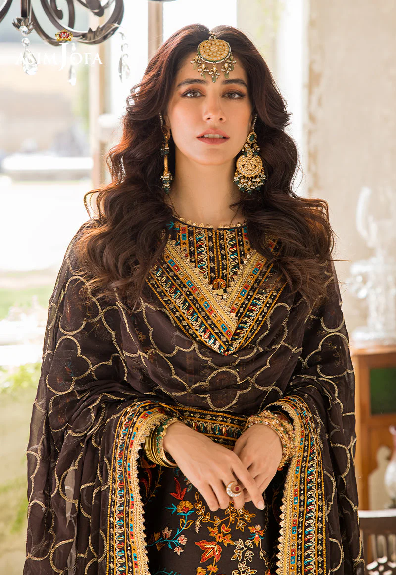 AJLR-01 DESIGNERS STITCHED EMBROIDERED LAWN 3 PCS - Image 10