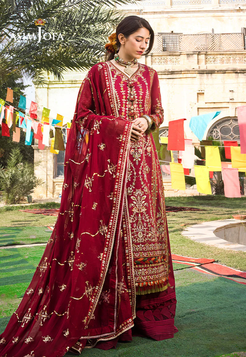 AJLR-04 DESIGNERS STITCHED EMBROIDERED LAWN 3 PCS - Image 8