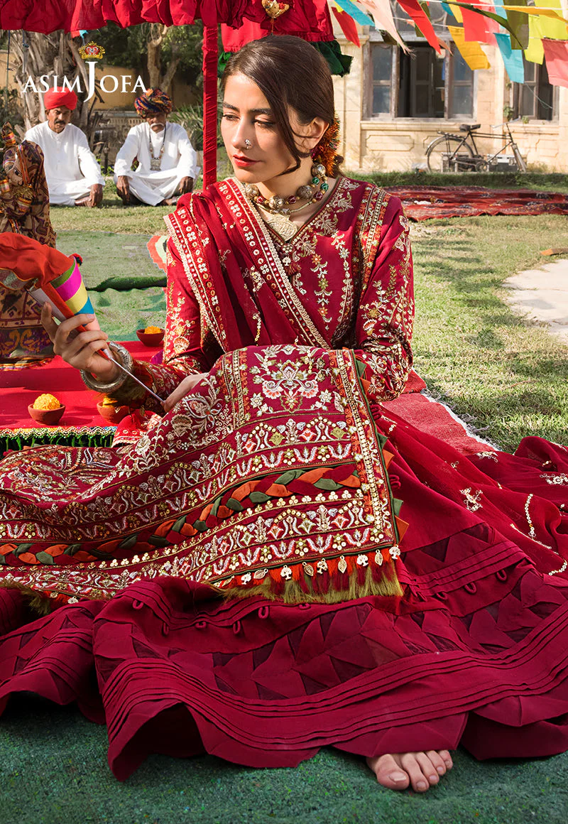 AJLR-04 DESIGNERS STITCHED EMBROIDERED LAWN 3 PCS - Image 9