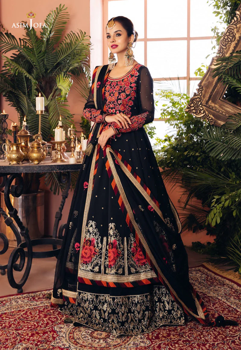 Ajlso-01 Unstitched 3 Pcs Shirt Dupatta Trouser - Image 4