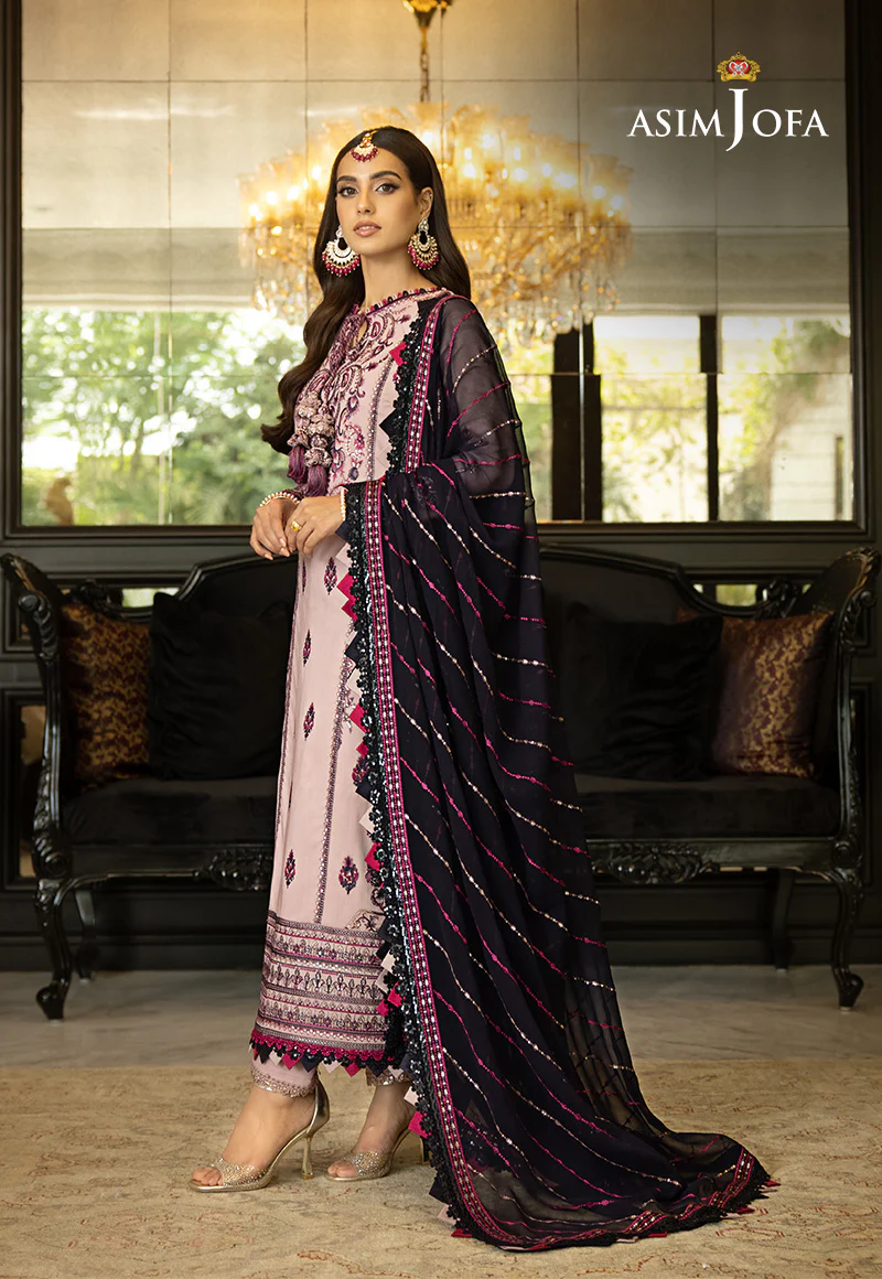 AJRN-20 EMBROIDERED LAWN SILK 3 PCS - Image 4