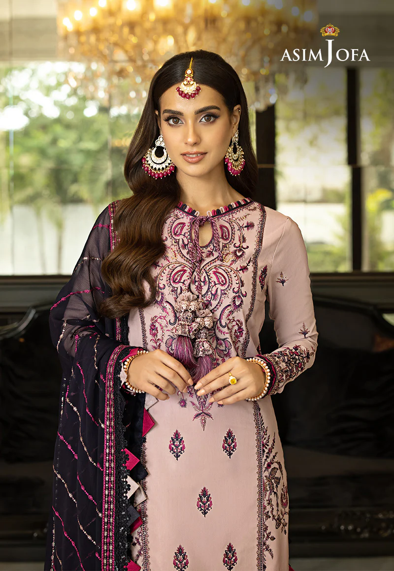 AJRN-20 EMBROIDERED LAWN SILK 3 PCS - Image 5