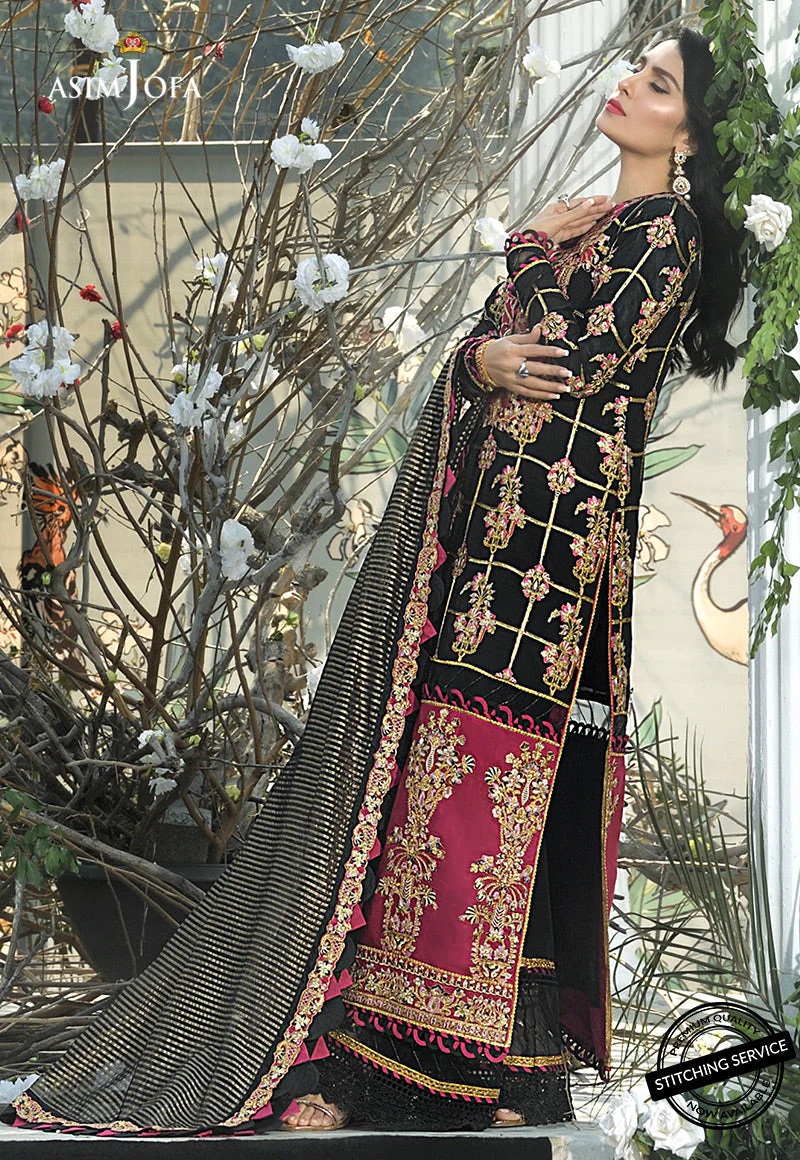 AJMCD-01 EMBROIDERED STITCHED 3 PCS - Image 3