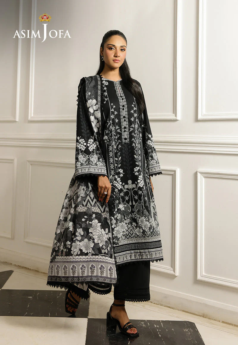 AJMCHD-17 DIGITAL PRINTED LAWN STITCHED 3 PCS - Image 2