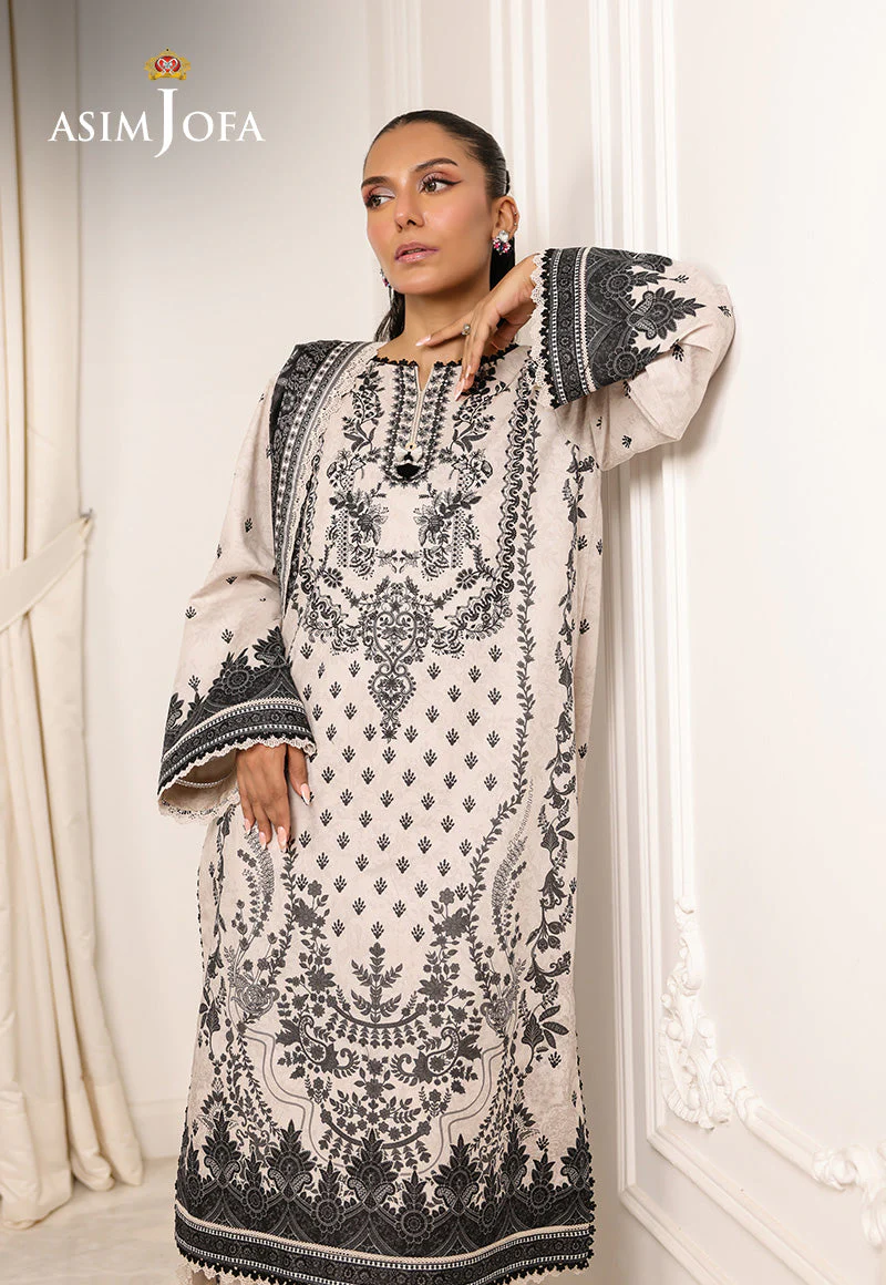 AJMCHD-19 DIGITAL PRINTED LAWN STITCHED 3 PCS - Image 5
