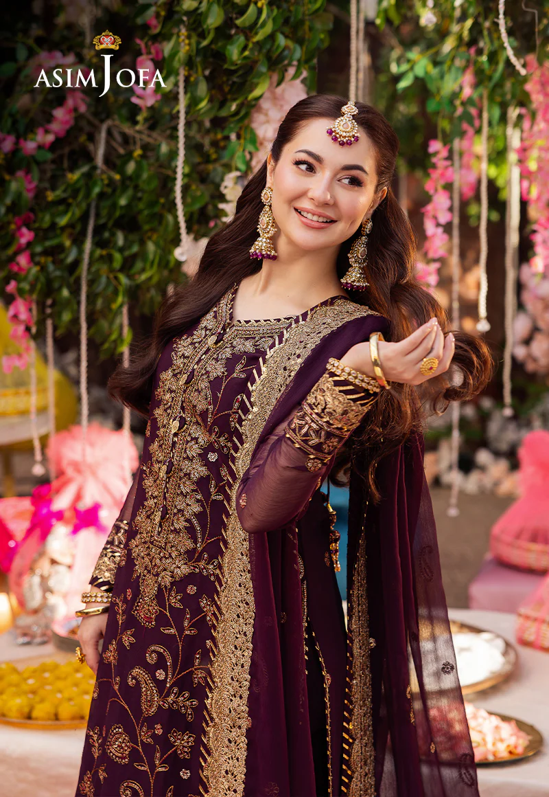 AJMJ-02 EMBROIDERED CHIFFON 3 PCS - Image 3