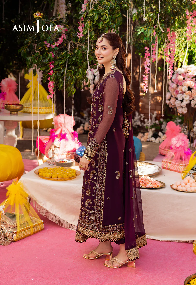 AJMJ-02 EMBROIDERED CHIFFON 3 PCS - Image 5