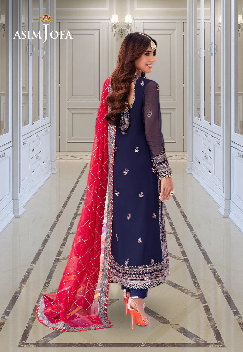AJMJ-07 EMBROIDERED CHIFFON 3 PCS - Image 2